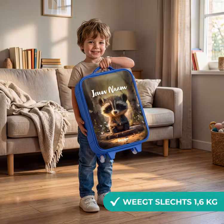 Bobby Bosboom Kinderkoffer - Blauw klein -sfeer2_NL