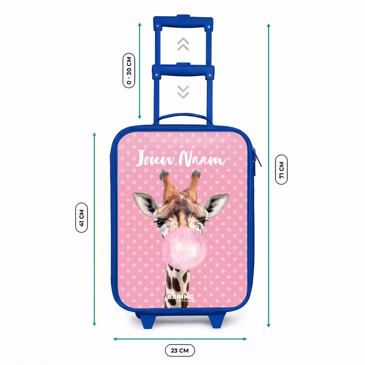 Bubblegum Billy Kinderkoffer - Blauw klein -productfoto_formaten