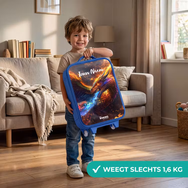 Chroma krijger Kinderkoffer - Blauw klein -sfeer2_NL