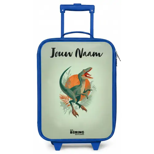 Dier - Dino - Natuur Kinderkoffer - Blauw klein -zz3dotto