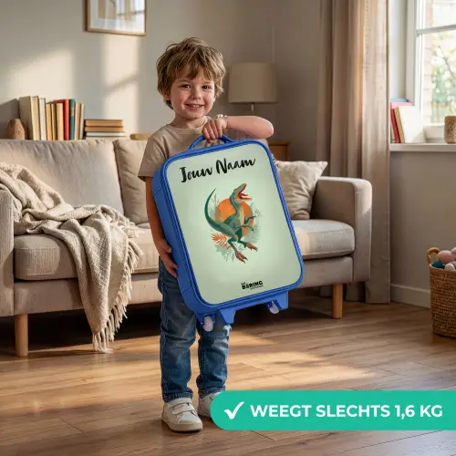 Dier - Dino - Natuur Kinderkoffer - Blauw klein -sfeer2_NL