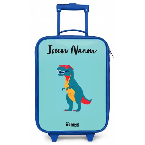 Dino - Dier - Zonnebril Kinderkoffer - Blauw klein -zz3dotto