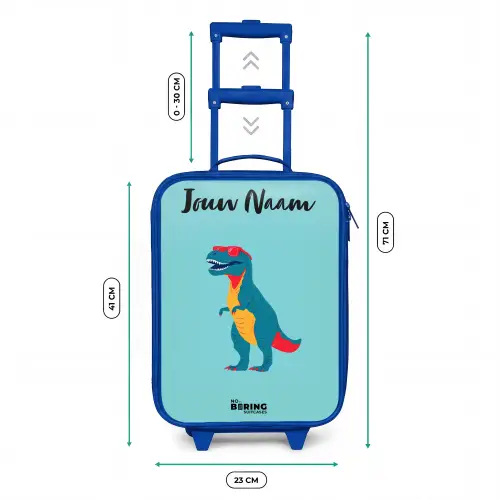 Dino - Dier - Zonnebril Kinderkoffer - Blauw klein -productfoto_formaten