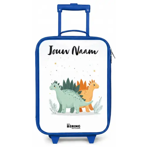 Dinos - Dieren - Sterren Kinderkoffer - Blauw klein -zz3dotto
