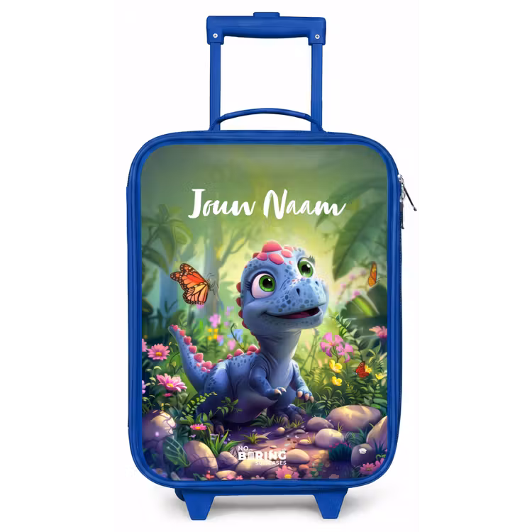 Donny Dino Kinderkoffer - Blauw klein -zz3dotto