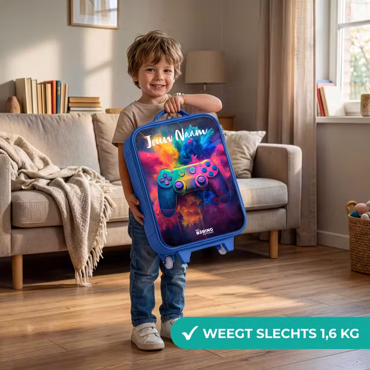 Game - Controller - Kleurrijk - Explosie Kinderkoffer - Blauw klein -sfeer2_NL