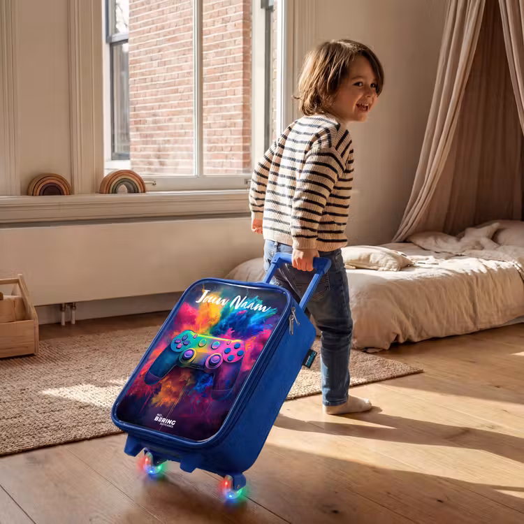 Game - Controller - Kleurrijk - Explosie Kinderkoffer - Blauw klein -sfeer1