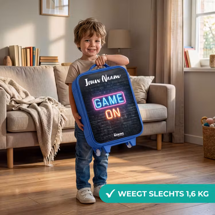 Game - Neon - Muur Kinderkoffer - Blauw klein -sfeer2_NL