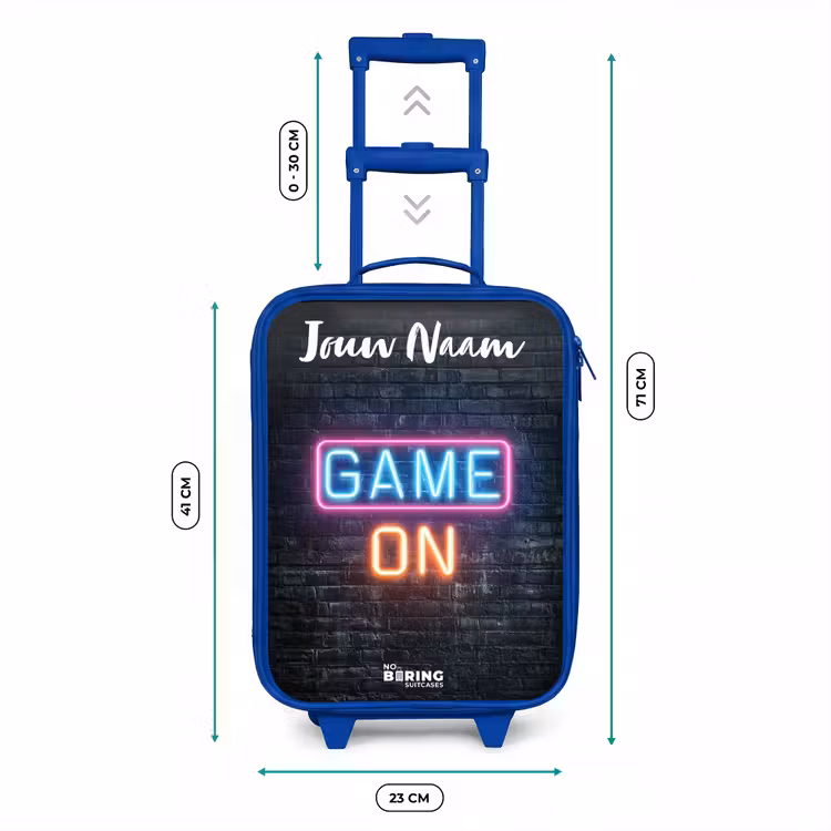 Game - Neon - Muur Kinderkoffer - Blauw klein -productfoto_formaten