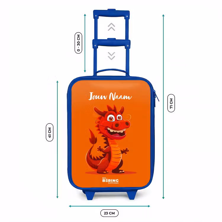 Horacio hotshot Kinderkoffer - Blauw klein -productfoto_formaten