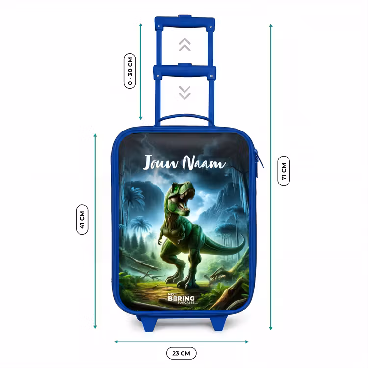 Junglosaurus Kinderkoffer - Blauw klein -productfoto_formaten