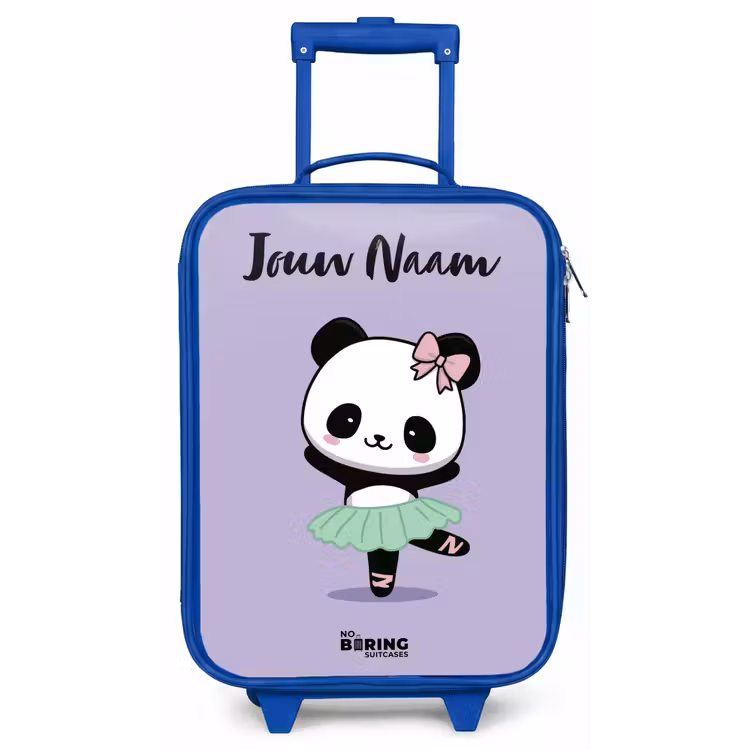 Kawai - Ballet - Panda Kinderkoffer - Blauw klein -zz3dotto