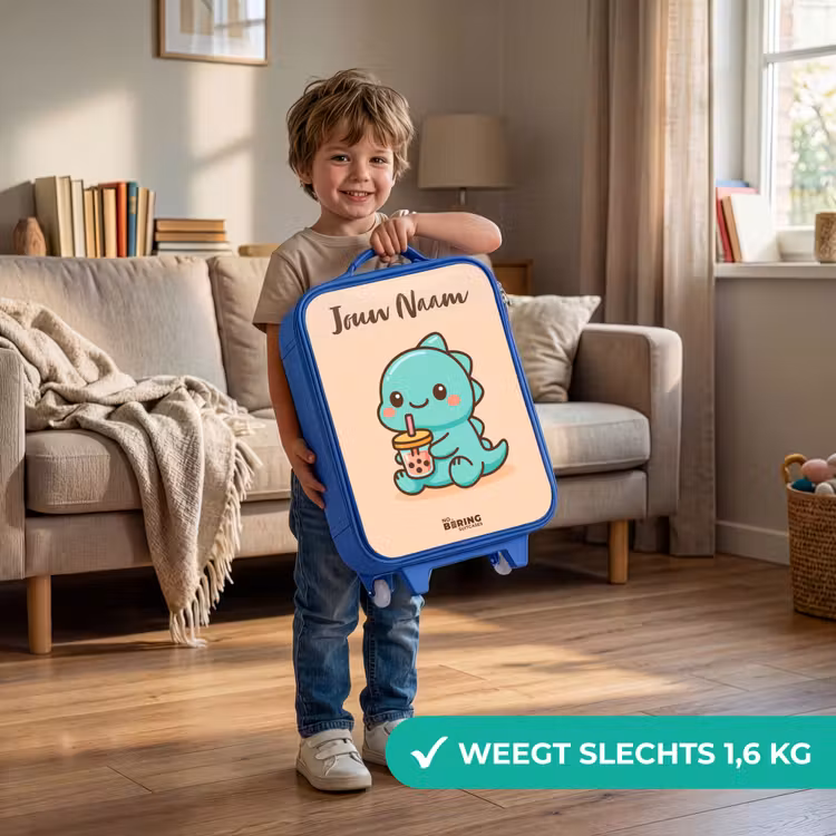 Kawai - Dino - Bubbletea Kinderkoffer - Blauw klein -sfeer2_NL