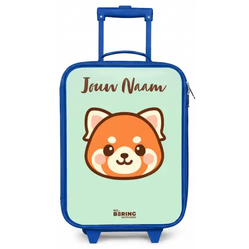Kawai - Rode panda - Groen Kinderkoffer - Blauw klein -zz3dotto