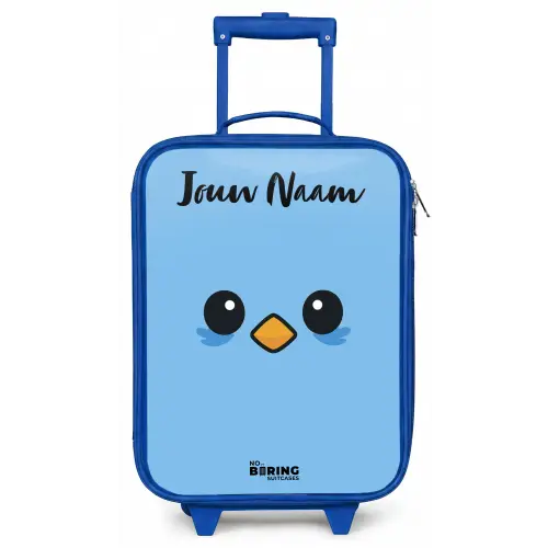 Kawai - Vogel - Blauw Kinderkoffer - Blauw klein -zz3dotto