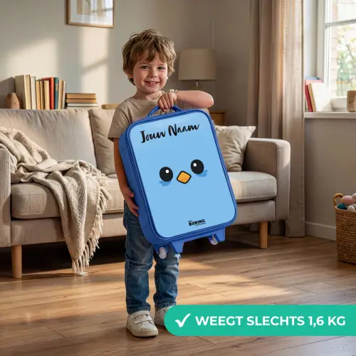 Kawai - Vogel - Blauw Kinderkoffer - Blauw klein -sfeer2_NL