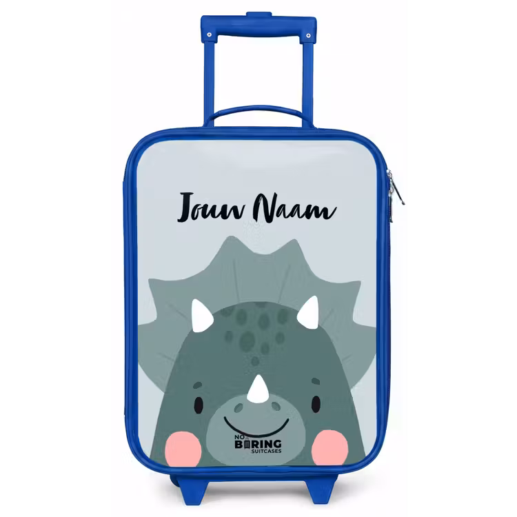 Tigo triceratops Kinderkoffer - Blauw klein -zz3dotto
