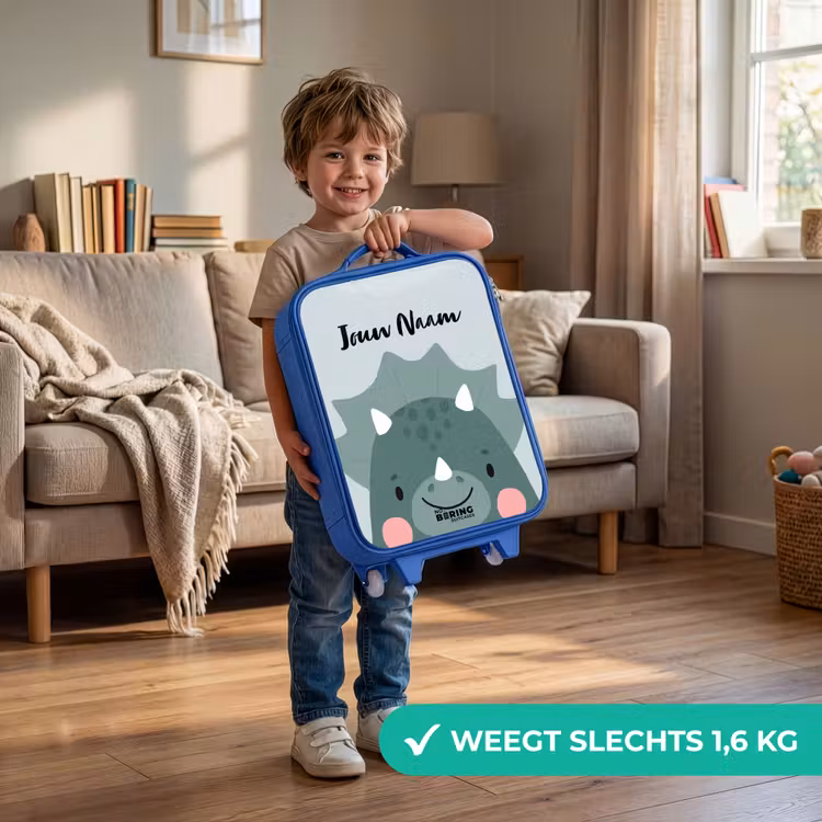 Tigo triceratops Kinderkoffer - Blauw klein -sfeer2_NL
