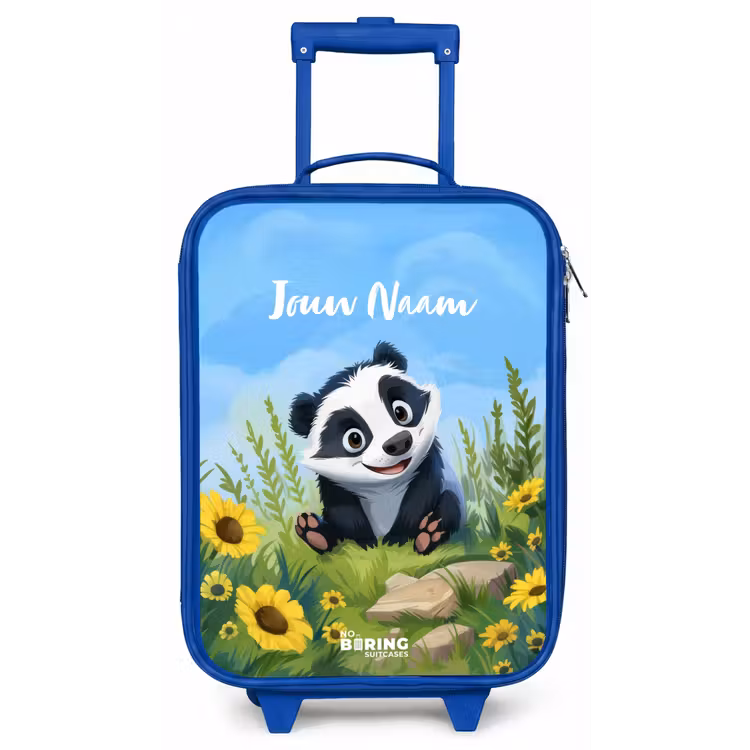 Willem wasbeer Kinderkoffer - Blauw klein -zz3dotto