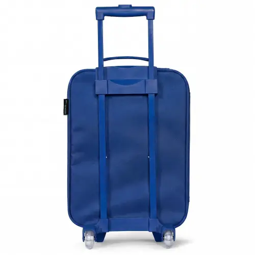 Neon - Net - Voetbal - Kleurrijk Kinderkoffer - Blauw klein -achterkant