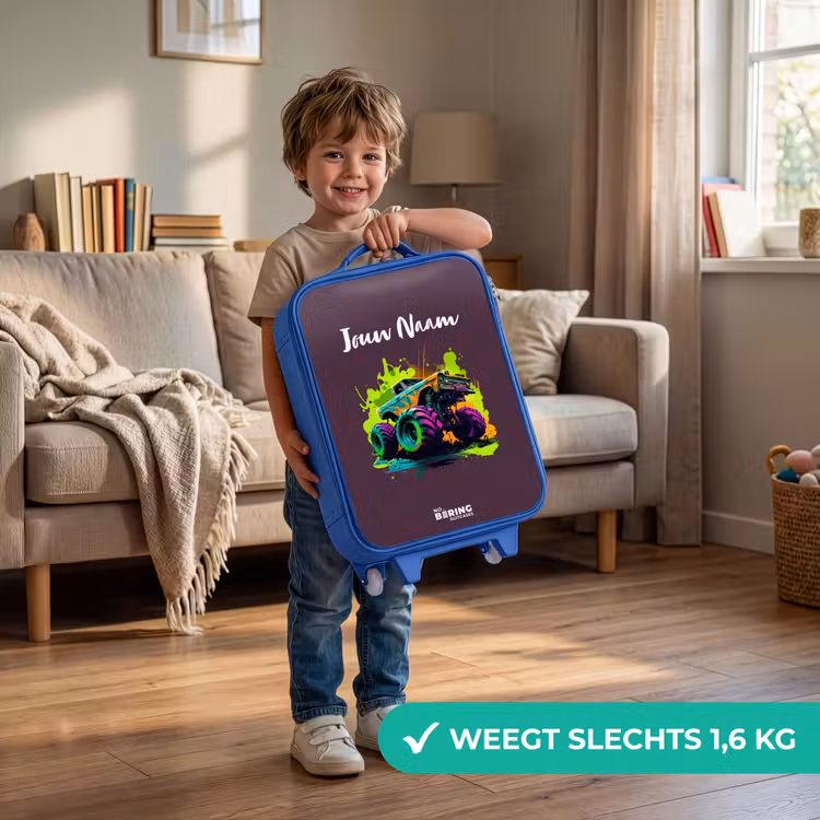 Neon Wheels Kinderkoffer - Blauw klein -sfeer2_NL