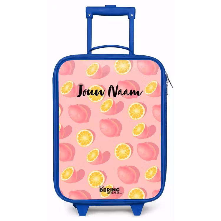 Pink limoncello Kinderkoffer - Blauw klein -zz3dotto