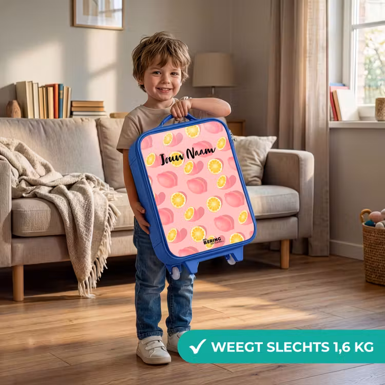 Pink limoncello Kinderkoffer - Blauw klein -sfeer2_NL