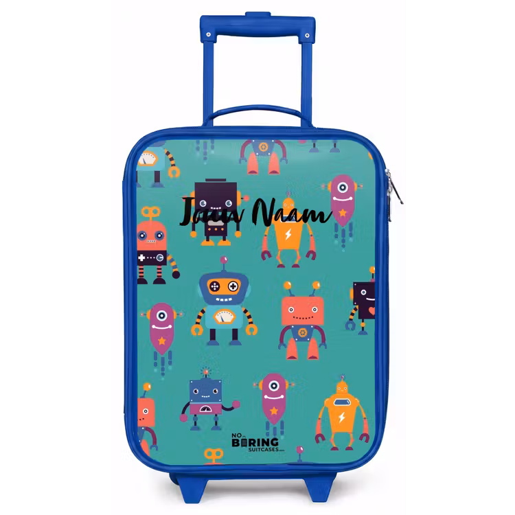 Robo rave Kinderkoffer - Blauw klein -zz3dotto