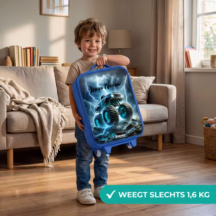 Thunder Wheels Kinderkoffer - Blauw klein -sfeer2_NL