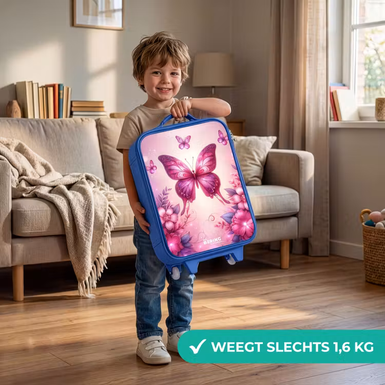 Vlindervallei Kinderkoffer - Blauw klein -sfeer2_NL