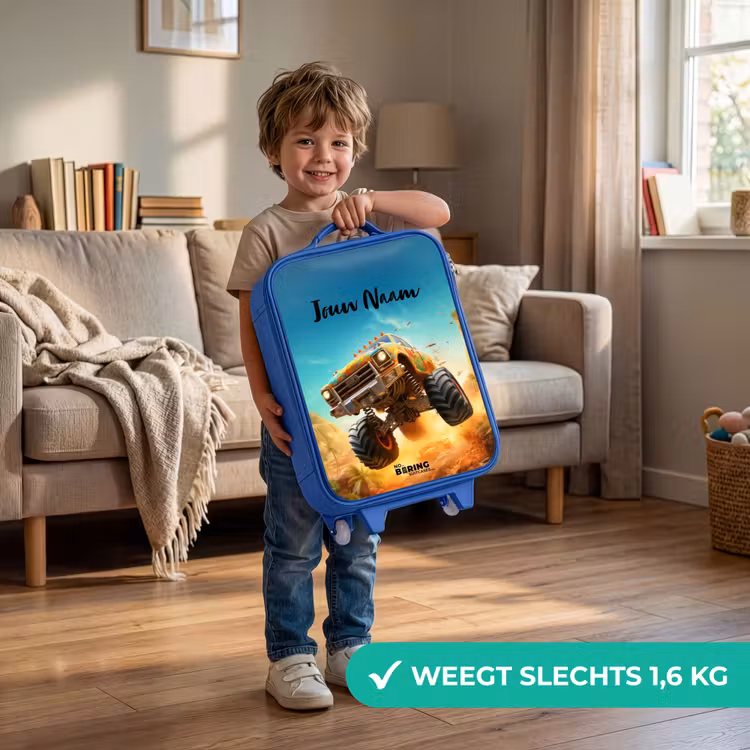 Zandsloper Kinderkoffer - Blauw klein -sfeer2_NL
