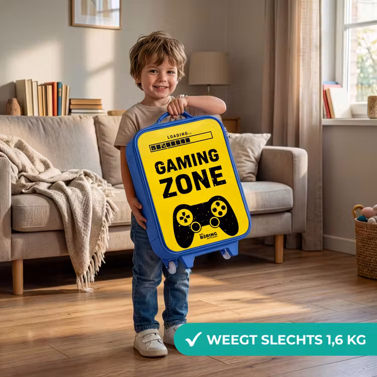 Zwart-geel met gaming zone Kinderkoffer - Blauw klein -sfeer2_NL
