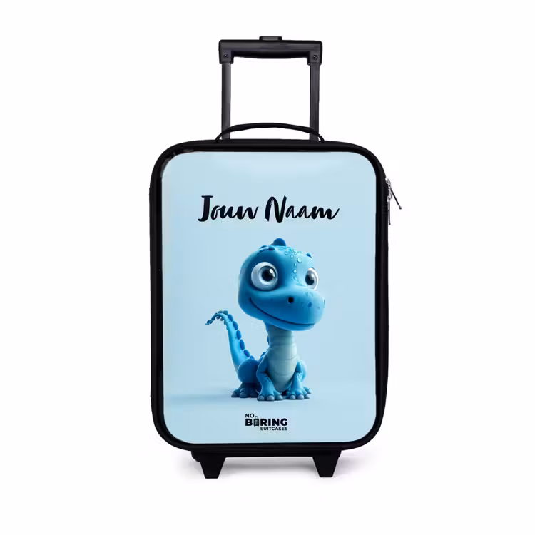 Blije Bronto Kinderkoffer - Zwart klein -3d