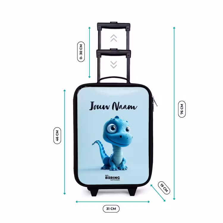 Blije Bronto Kinderkoffer - Zwart klein -productfoto_formaten