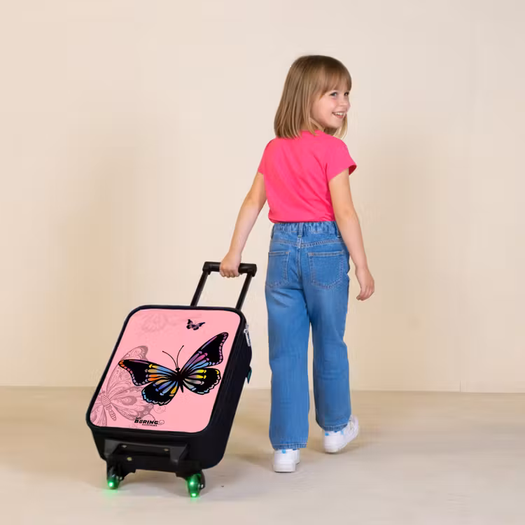 Bubblegum butterfly Kinderkoffer - Zwart klein -sfeer1