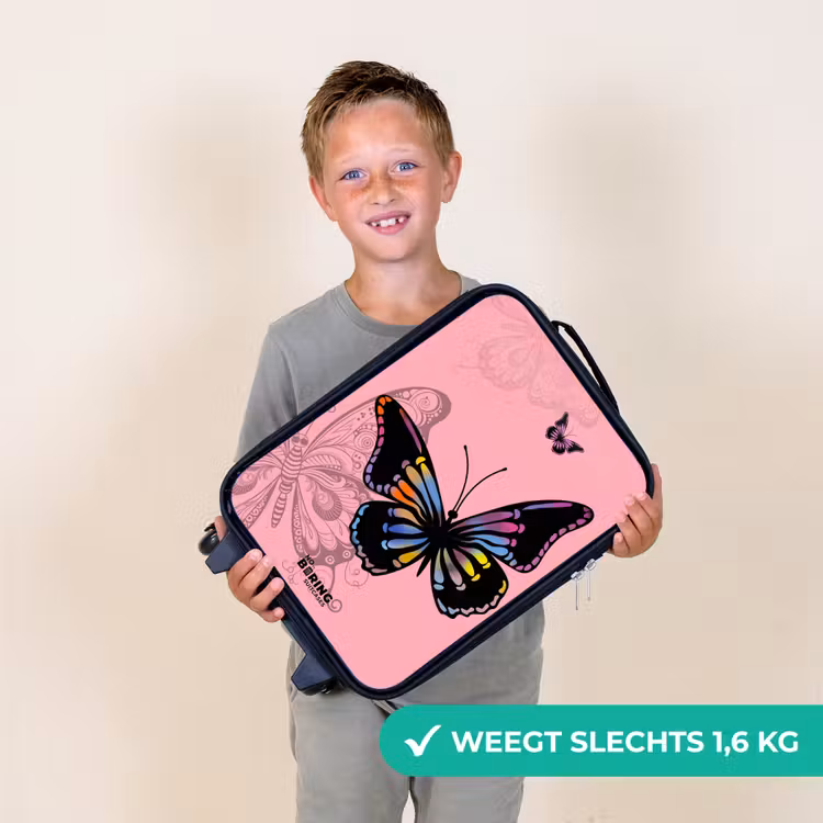 Bubblegum butterfly Kinderkoffer - Zwart klein -sfeer4_NL