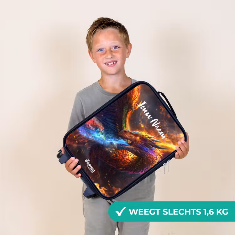 Chroma krijger Kinderkoffer - Zwart klein -sfeer4_NL