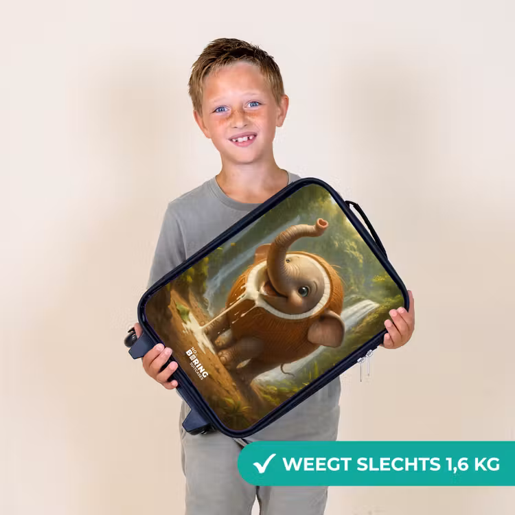 Coconote Elephante Kinderkoffer - Zwart klein -sfeer4_NL