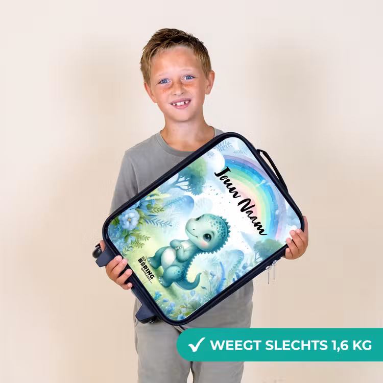 Daantje Dino Kinderkoffer - Zwart klein -sfeer4_NL
