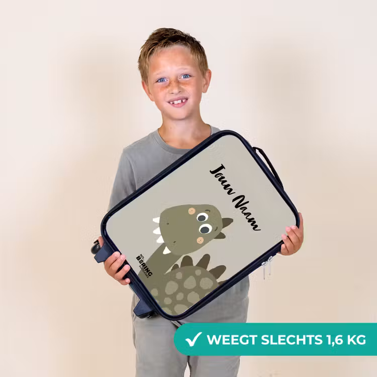 Danny dino Kinderkoffer - Zwart klein -sfeer4_NL