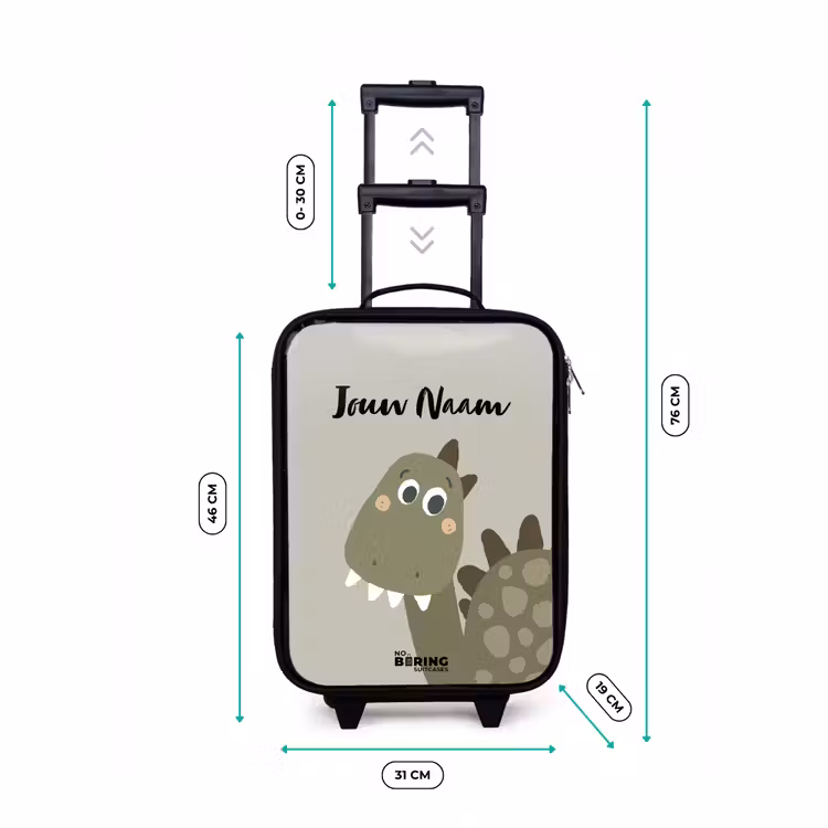 Danny dino Kinderkoffer - Zwart klein -productfoto_formaten