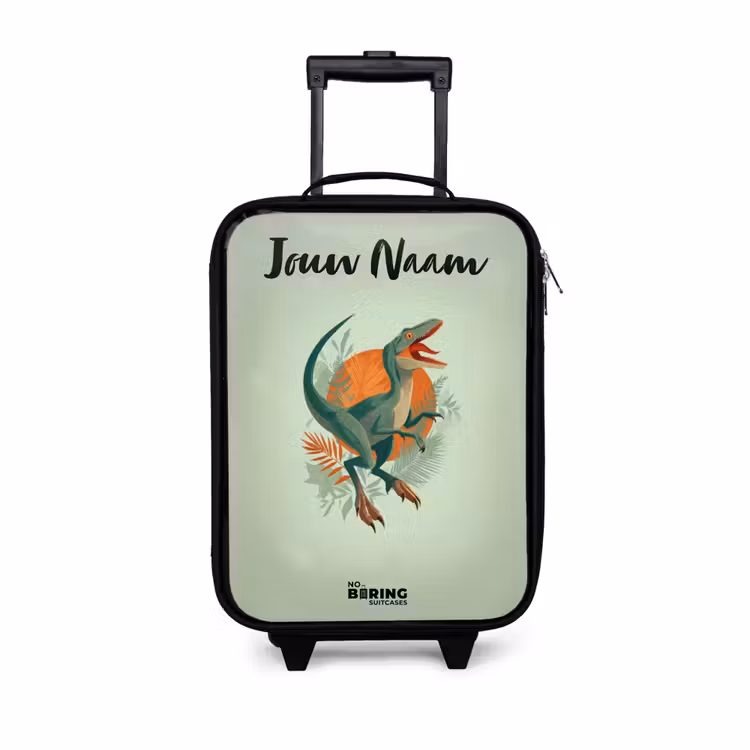 Dier - Dino - Natuur Kinderkoffer - Zwart klein -3d