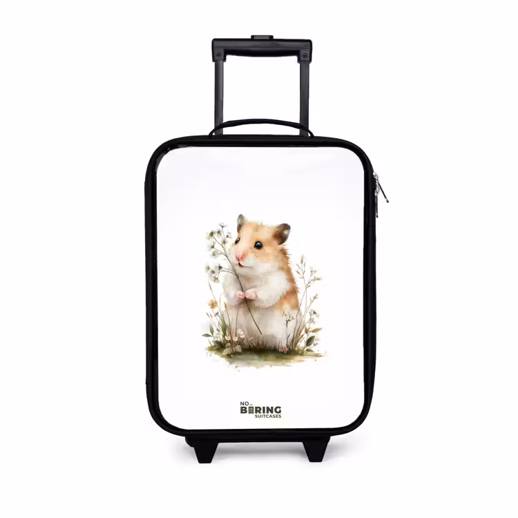 Dier - Natuur - Hamster Kinderkoffer - Zwart klein -3d