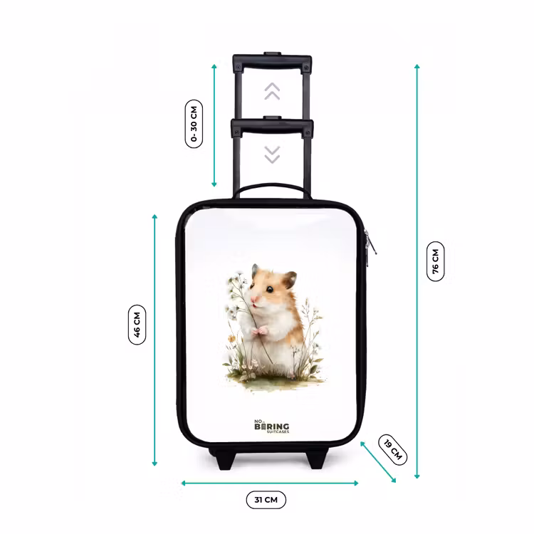 Dier - Natuur - Hamster Kinderkoffer - Zwart klein -productfoto_formaten
