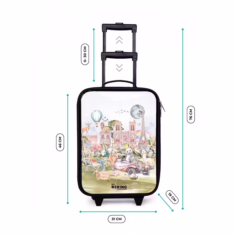 Dierlijke fantasiestad Kinderkoffer - Zwart klein -productfoto_formaten