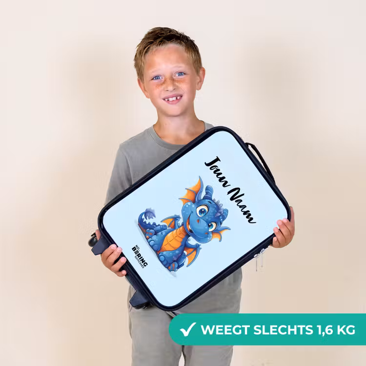 Dinky draakje Kinderkoffer - Zwart klein -sfeer4_NL