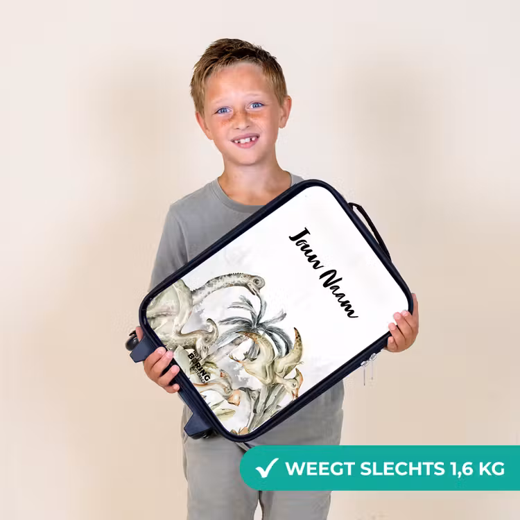 Dino Jungle Kinderkoffer - Zwart klein -sfeer4_NL