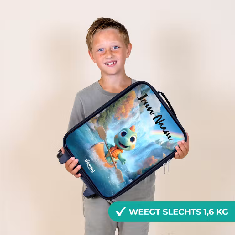 Dino - Natuur - Waterval Kinderkoffer - Zwart klein -sfeer4_NL
