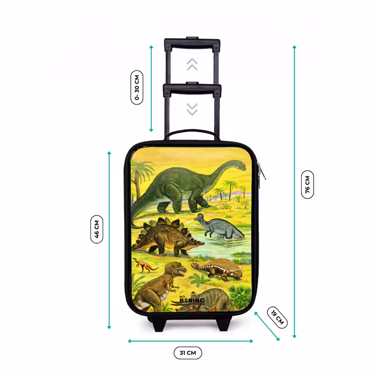 Dino's bij het water Kinderkoffer - Zwart klein -productfoto_formaten