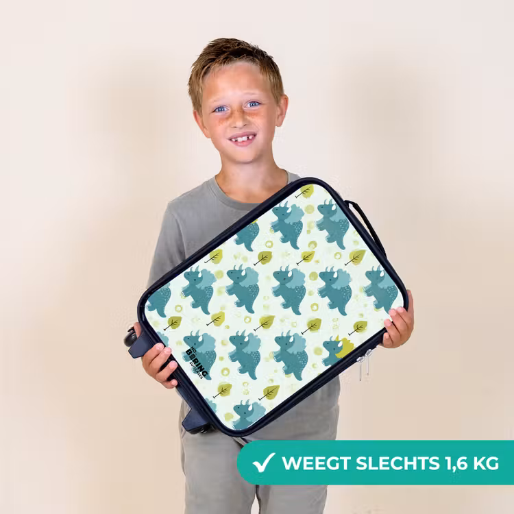 Dinos - Patroon - Natuur Kinderkoffer - Zwart klein -sfeer4_NL